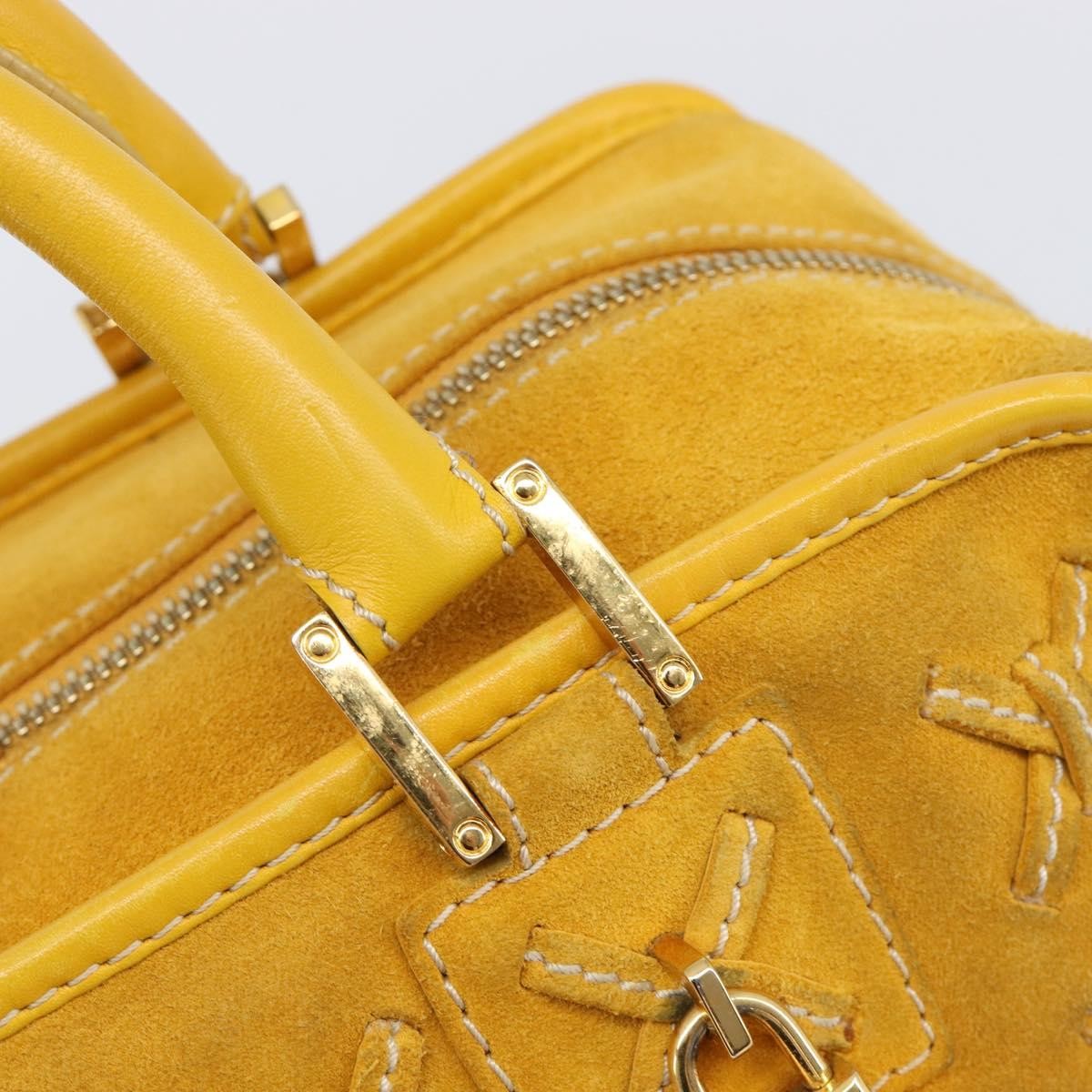 Loewe Amazona Suede, Yellow, Suede, Handbag