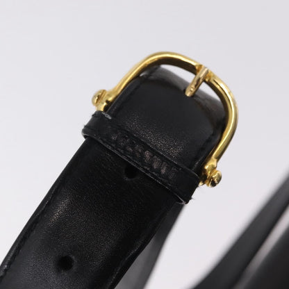 Celine Vintage Carriage Flap Leather, Black, Leather, Handbag