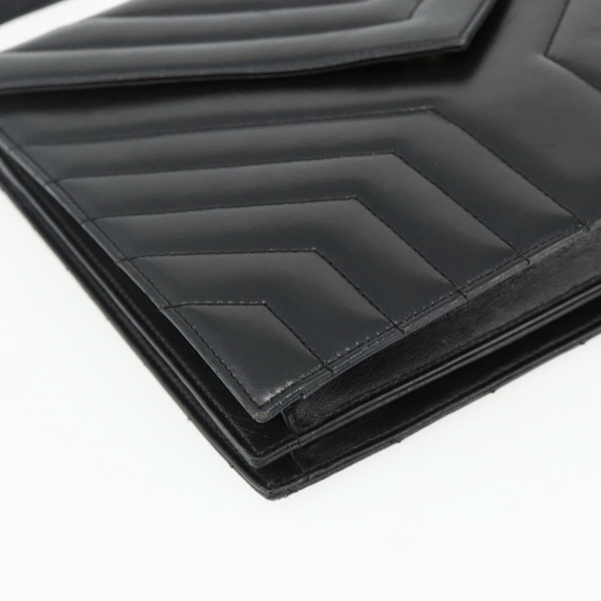 Saint Laurent Loulou NM Matelasse Chevron Leather, Black, Leather, Shoulder Bag
