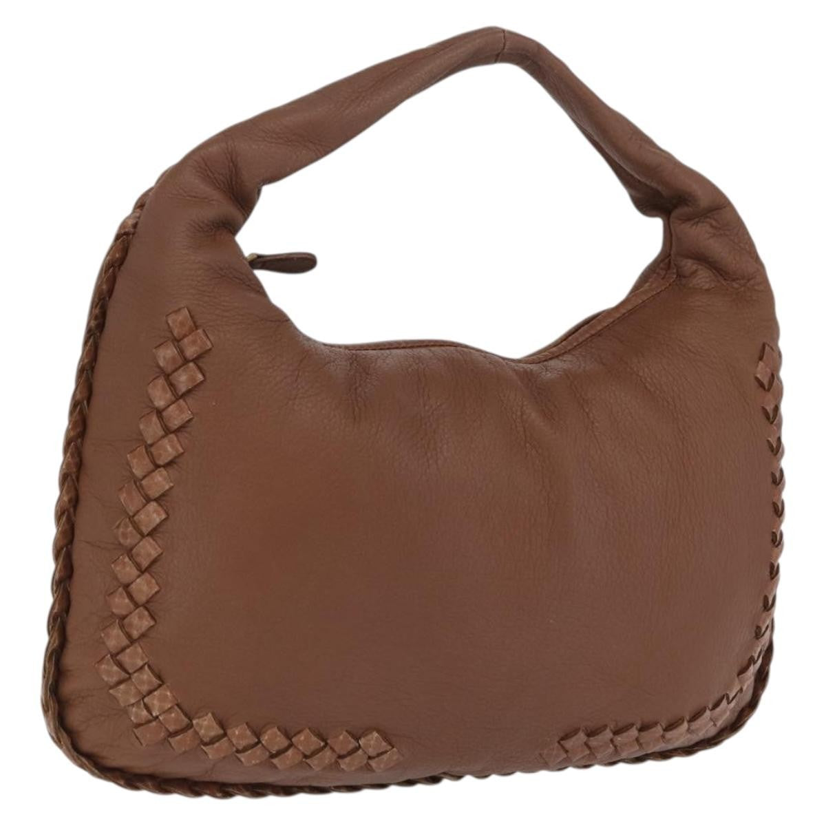 Bottega Veneta Veneta Hobo Intrecciato Nappa, Brown, Leather, Shoulder Bag