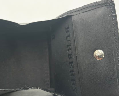 Burberry Mini card holder leather, Black, Leather, Wallet