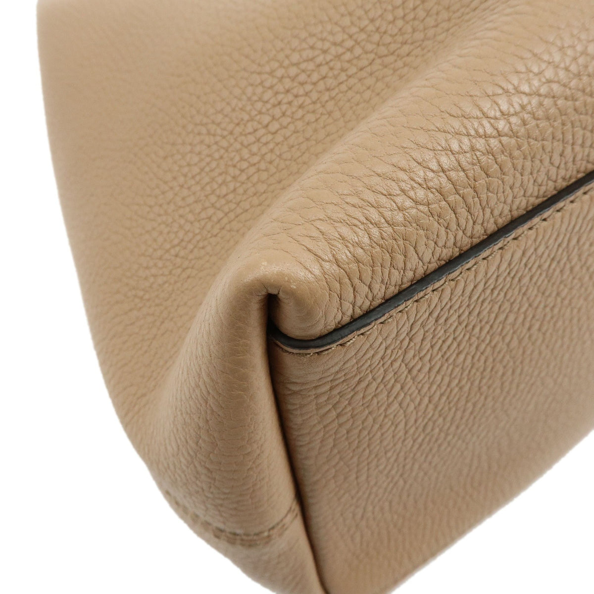 Gucci Soho Chain Strap Leather, Beige, Leather, Shoulder Bag