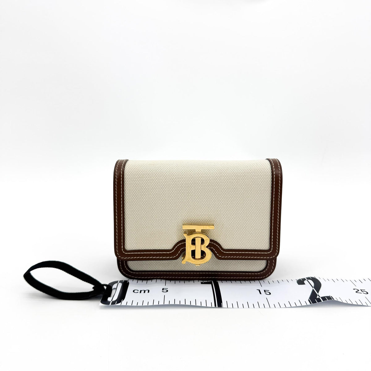 Burberry TB Shoulder Bag Canvas, Brown, Other, Shoulder Bag
