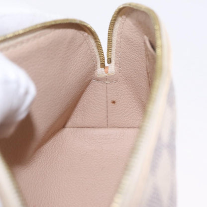Louis Vuitton Toiletry Pouch Damier, Beige, Canvas, Clutch