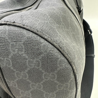 Gucci GG Supreme Carry-On Duffle Bag GG Canvas and Leather, Black, Canvas, Travel Bag