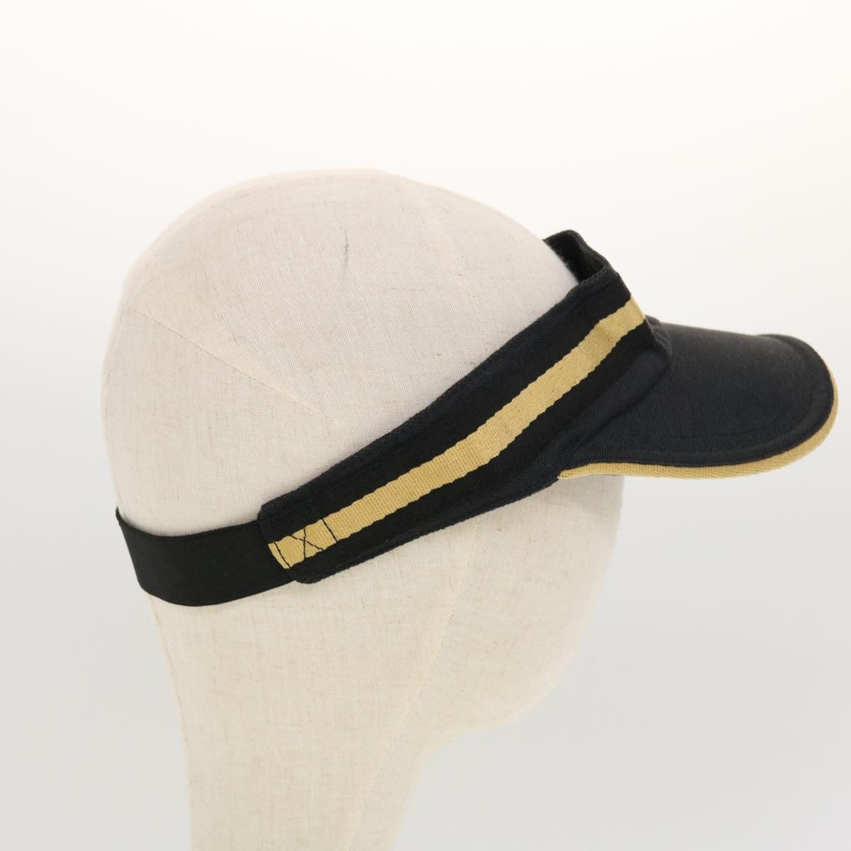 Gucci Sun Visor Canvas, Black, Canvas, Head Accessory