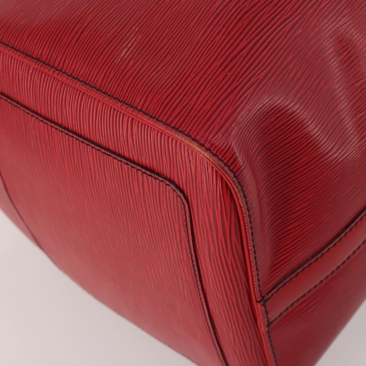 Louis Vuitton Keepall Epi, Red, Leather, Travel Bag