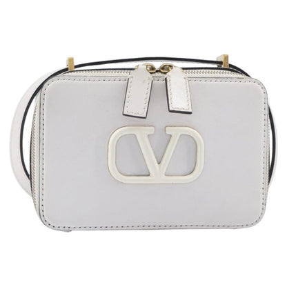 Valentino Garavani VSling Leather, White, Leather, Shoulder Bag