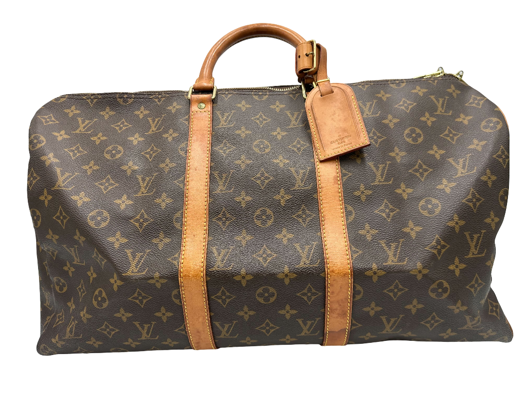 Louis Vuitton Keepall Bag Monogram Canvas, Brown, Canvas, Travel Bag