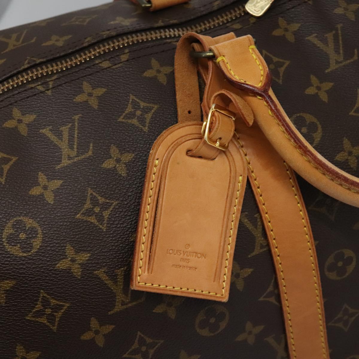 Louis Vuitton Keepall Bag Monogram Canvas, BROWN, CANVAS, Travel bag