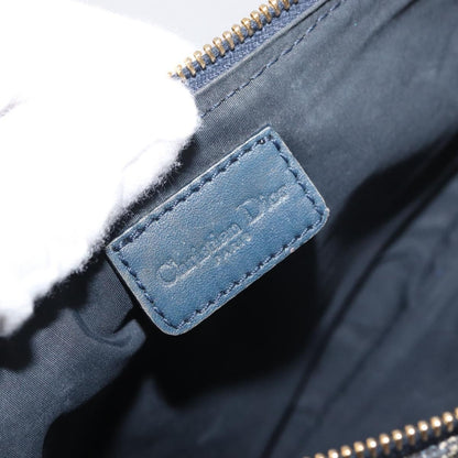 Christian Dior Vintage Saddle Bag Canvas, Navy, Canvas, Clutch