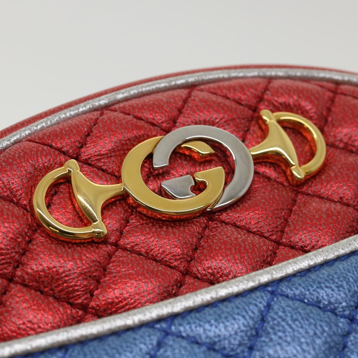 Gucci Trapuntata Camera Lambskin, Multicolour, Leather, Shoulder Bag