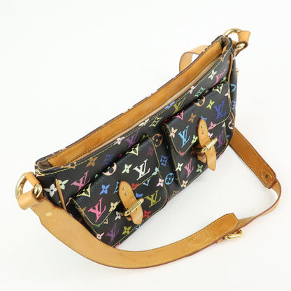 Louis Vuitton Lodge Monogram Multicolor, Black, Canvas, Handbag