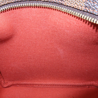 Louis Vuitton Trousse Make Up Damier, Brown, Canvas, Clutch