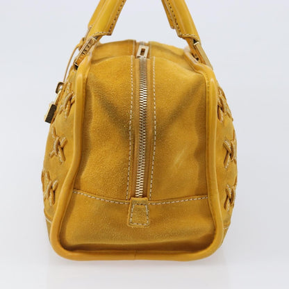 Loewe Amazona Suede, Yellow, Suede, Handbag