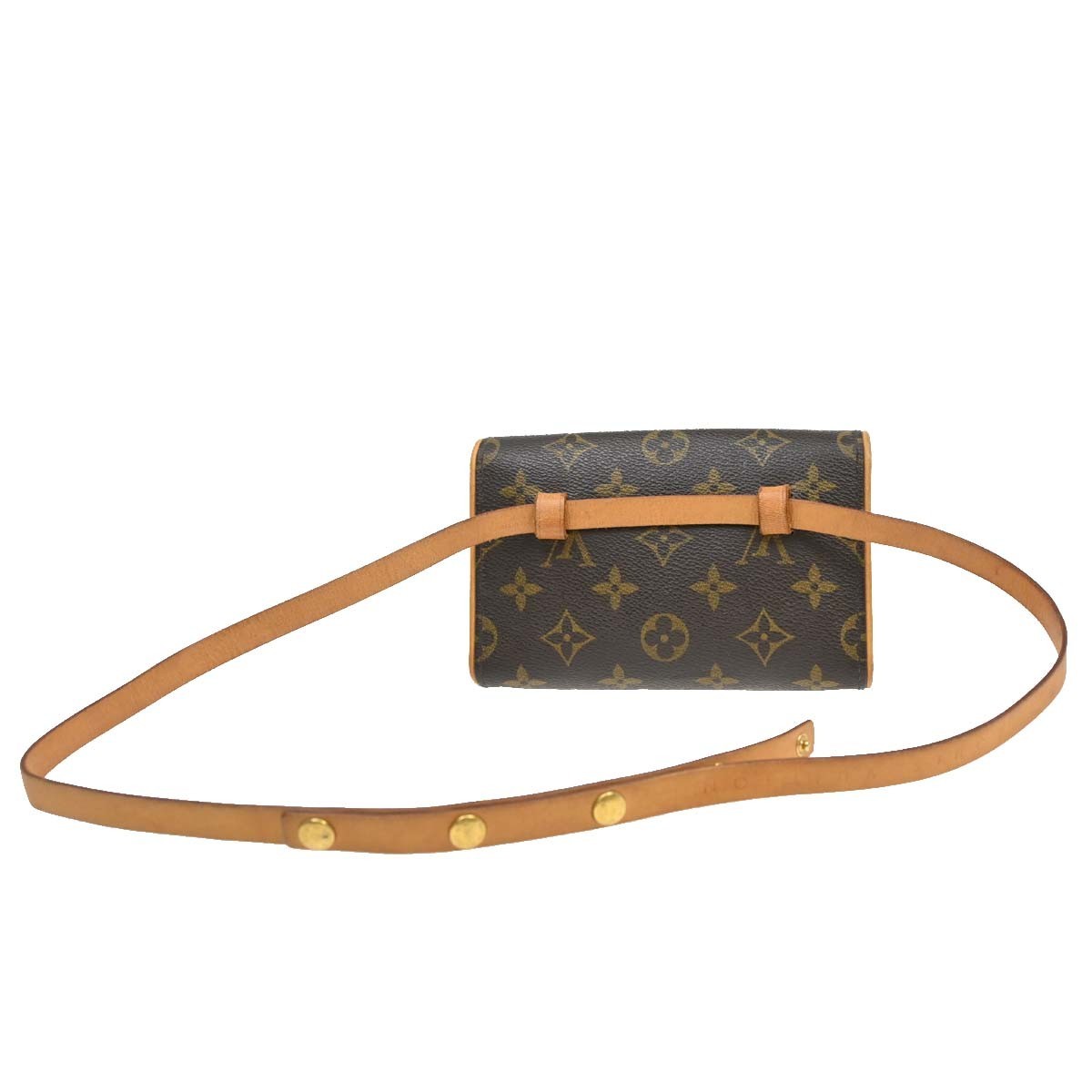 Louis Vuitton Florentine Waist Monogram Canvas, Brown, Canvas, Clutch