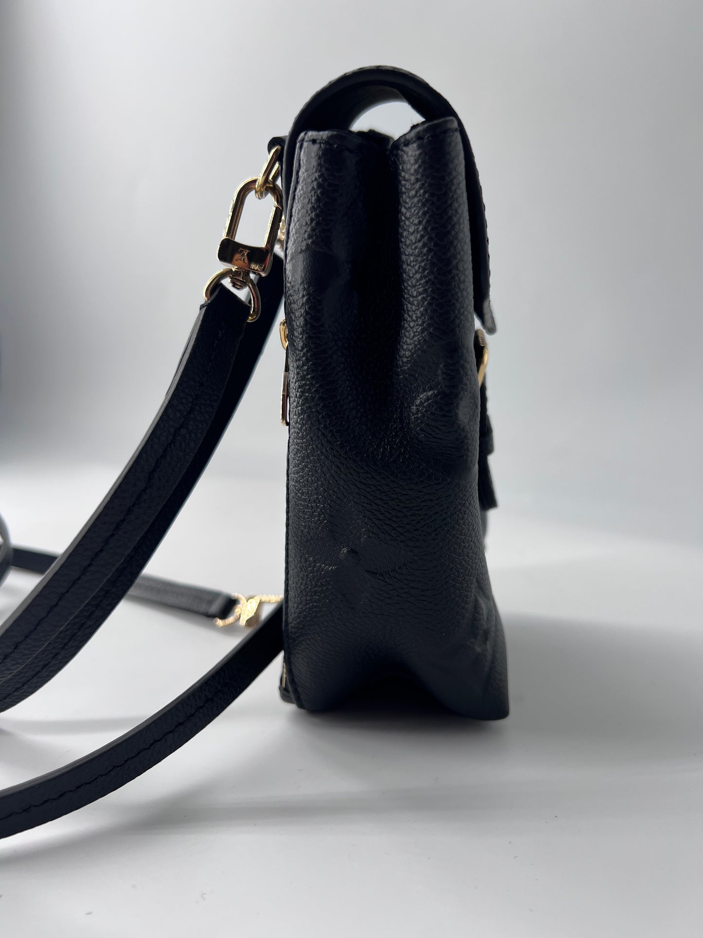 Louis Vuitton Tiny Backpack Monogram Empreinte Giant, BLACK, LEATHER, Backpack