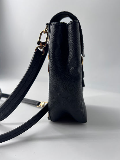 Louis Vuitton Tiny Backpack Monogram Empreinte Giant, BLACK, LEATHER, Backpack