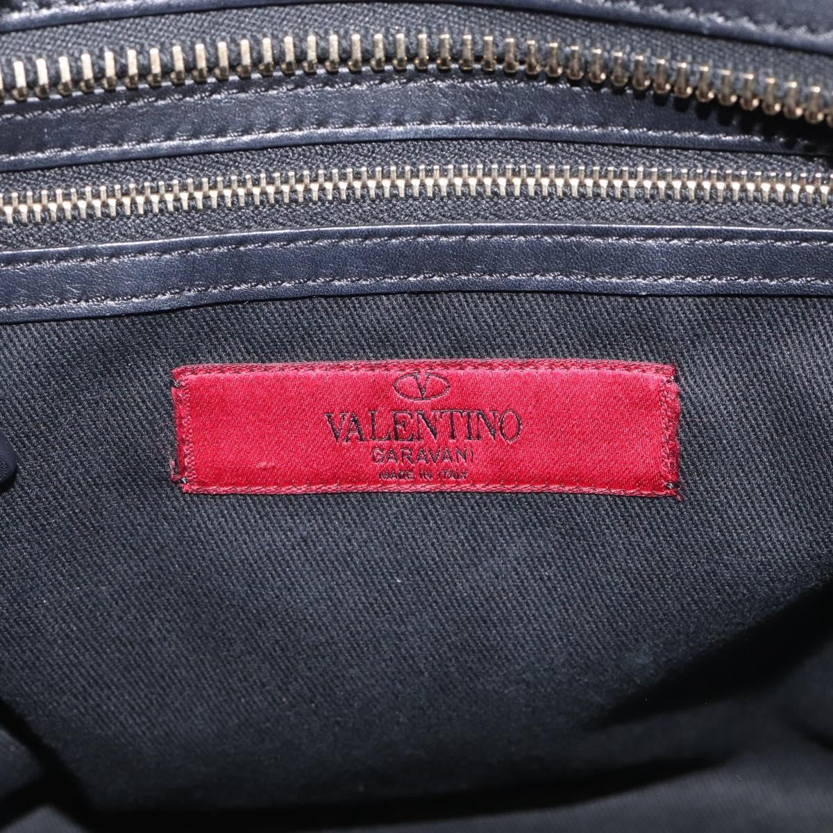 Valentino Garavani Rockstud Soft Leather, Black, Leather, Tote Bag