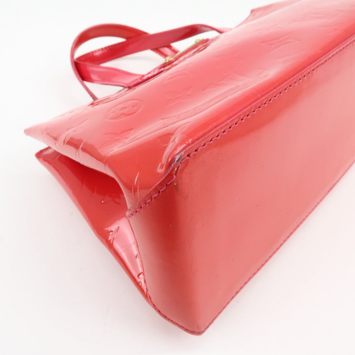 Louis Vuitton Wilshire Monogram Vernis, Pink, Patent Leather, Handbag