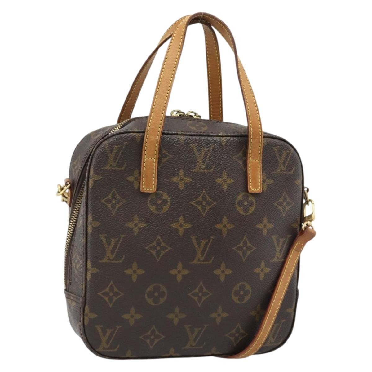 Louis Vuitton Spontini Monogram Canvas, Brown, Canvas, Handbag