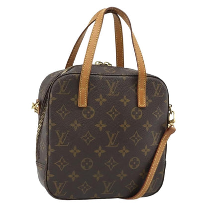 Louis Vuitton Spontini Monogram Canvas, Brown, Canvas, Handbag
