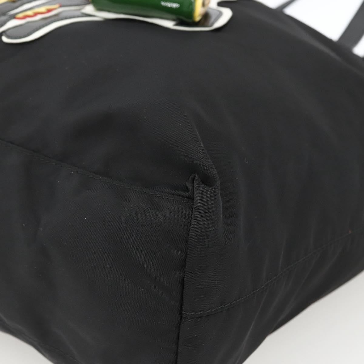 Prada Zip Tote Tessuto, Black, Nylon, Tote Bag
