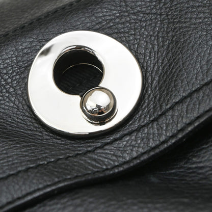Saint Laurent Muse Two Leather, Black, Leather, Handbag