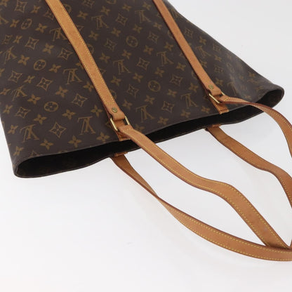 Louis Vuitton Shopping Sac Monogram Canvas, Brown, Canvas, Handbag