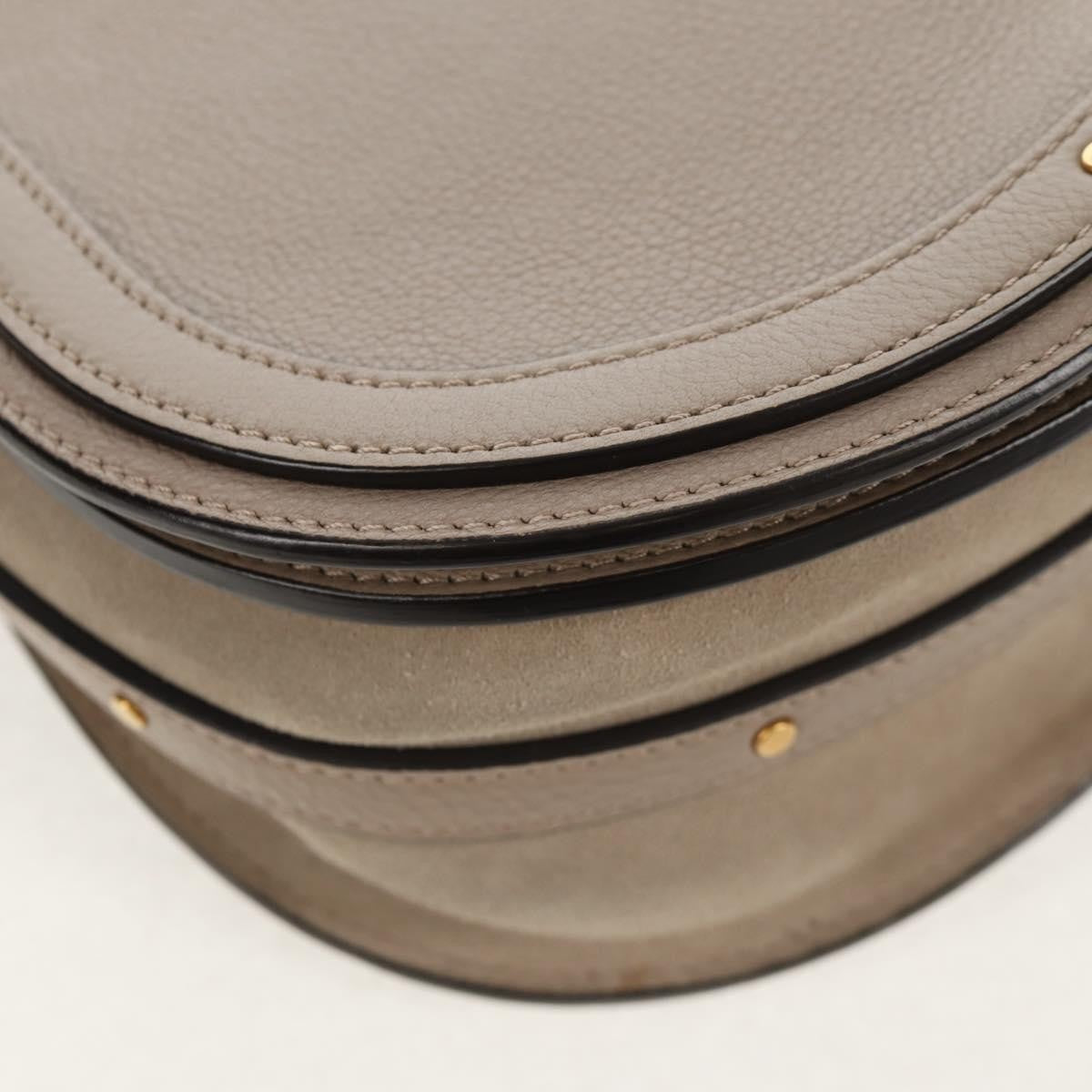 Chloe Nile Leather, Beige, Leather, Shoulder Bag