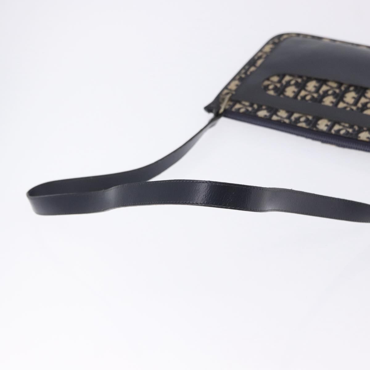 Christian Dior Trotter shoulder Canvas, Navy, Canvas, Handbag