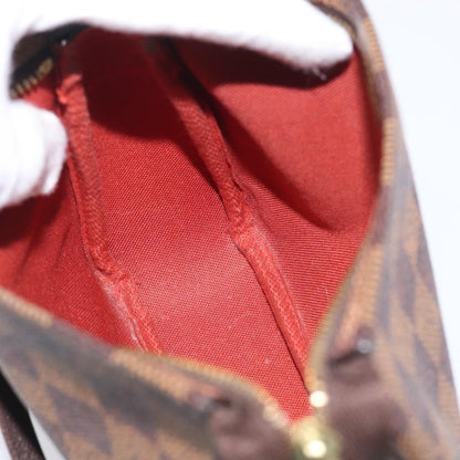 Louis Vuitton Trousse Make Up Damier, Brown, Canvas, Clutch