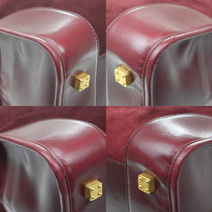 Loewe Amazona Suede, Burgundy, Suede, Handbag