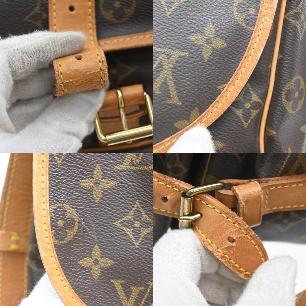 Louis Vuitton Saumur Monogram Canvas, Brown, Canvas, Shoulder Bag