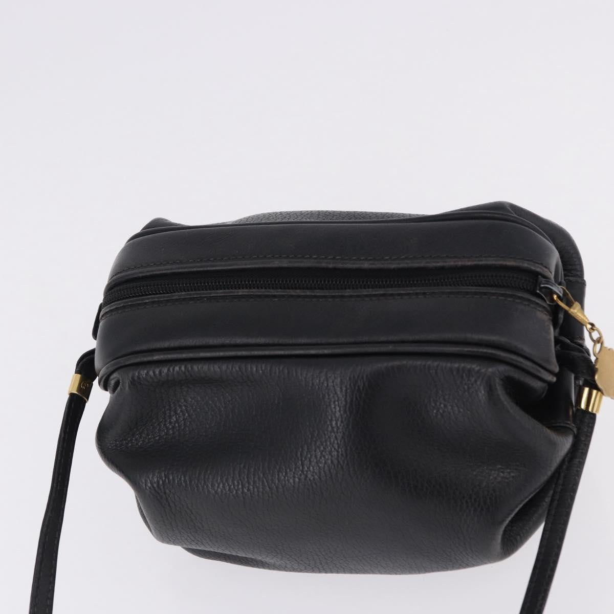 Gucci Shoulder Leather, Black, Leather, Shoulder Bag