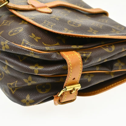 Louis Vuitton Saumur Monogram, Brown, Canvas, Shoulder Bag