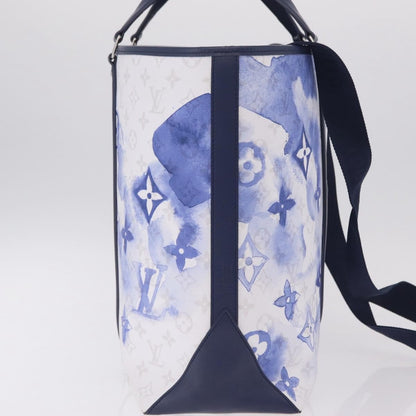 Louis Vuitton New Limited Edition Monogram Watercolor Canvas, Blue, Canvas, Tote Bag