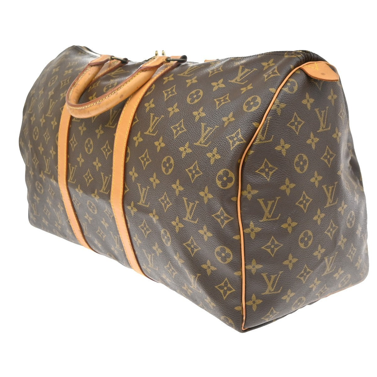 Louis Vuitton Keepall Monogram Canvas, Brown, Canvas, Travel Bag