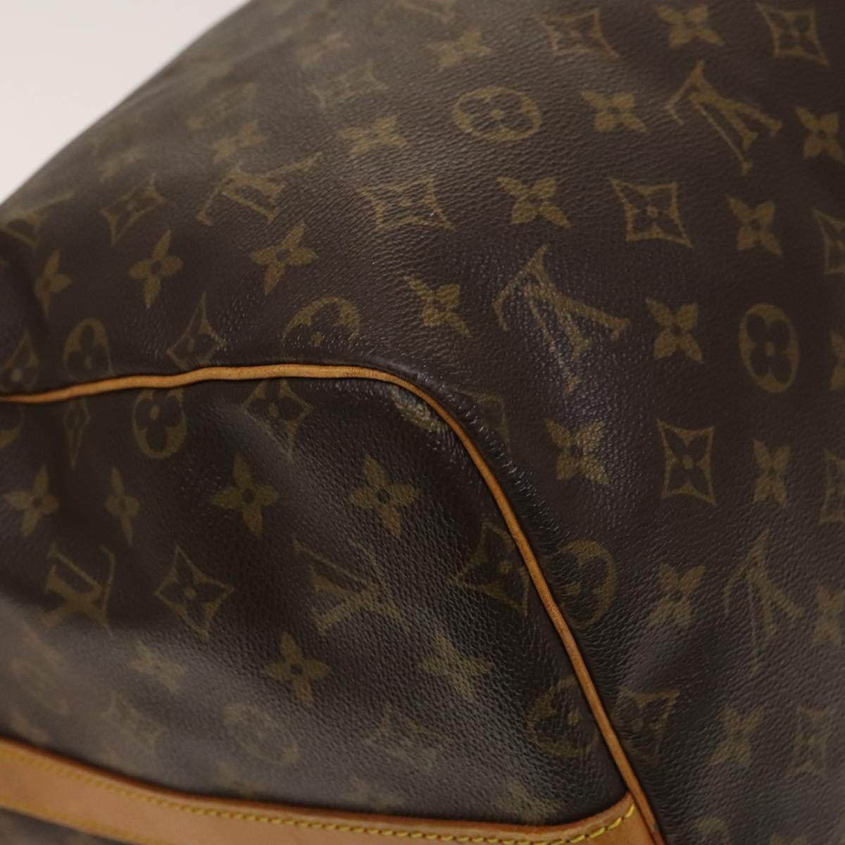 Louis Vuitton Keepall Bandouliere Bag Monogram Canvas, BROWN, CANVAS, Travel bag
