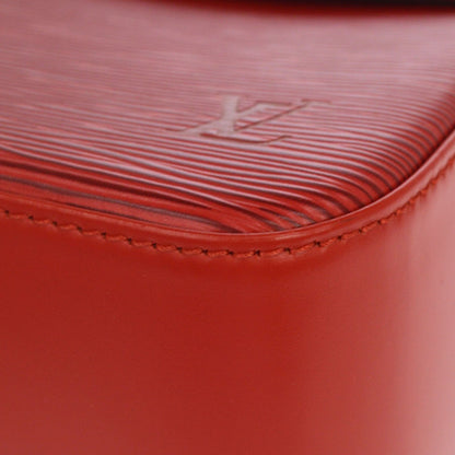 Louis Vuitton Buci Epi Leather, Red, Leather, Handbag