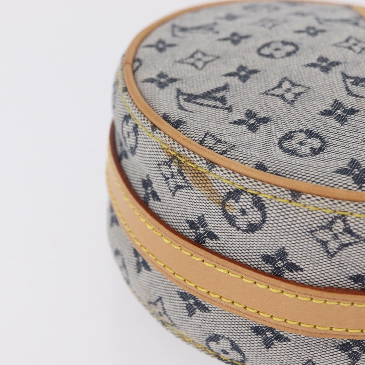 Louis Vuitton Jeanne Mini Lin, Blue, Canvas, Crossbody Bag