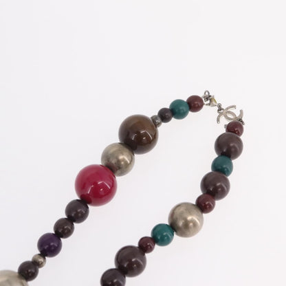 Chanel CC Station Long Metal with Faux Pearls and Beads, Multicolour, Metal, Necklace