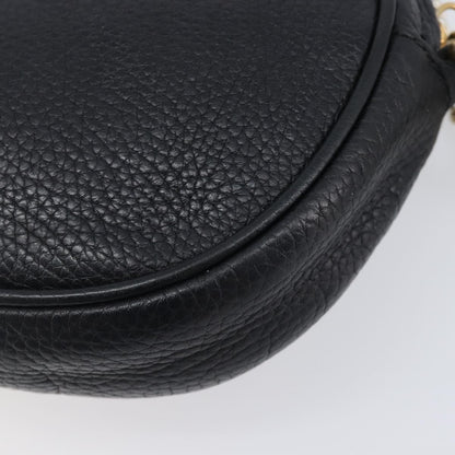Gucci Soho Chain Leather, Black, Leather, Handbag