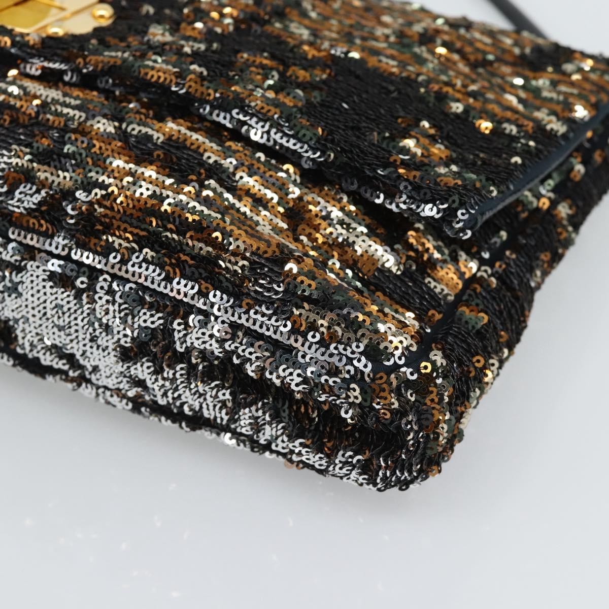 Miu Miu Belted Flap Turnlock Messenger Sequin Embellished Leather, Multicolour, Canvas, Crossbody Bag