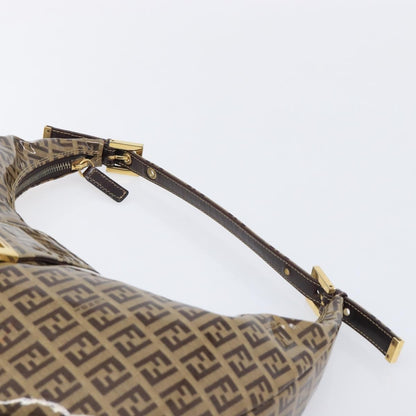 Fendi Zucchino Canvas Mamma Baguette Canvas, Brown, Canvas, Shoulder Bag