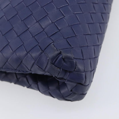 Bottega Veneta Compartment Chain Intrecciato Nappa, Blue, Leather, Shoulder Bag