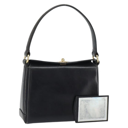 Gucci Vintage Handbag Leather, BLACK, LEATHER, Handbag
