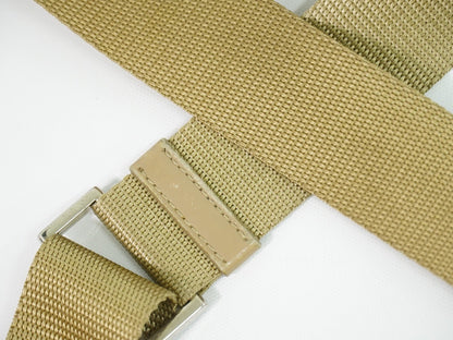 Prada Buckle Messenger Tessuto, Beige, Nylon, Shoulder Bag