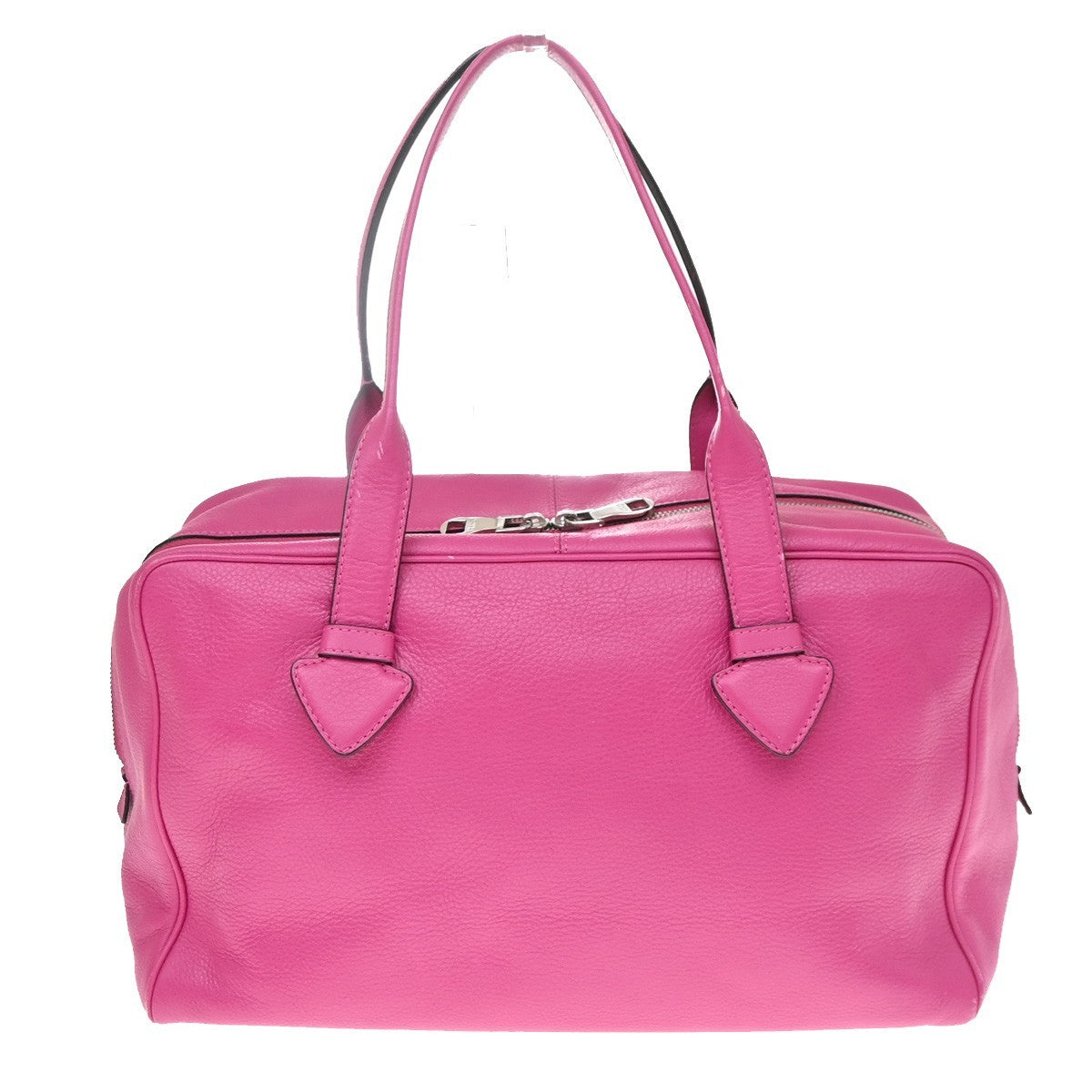 Loewe Heritage Boston Leather, Pink, Leather, Handbag