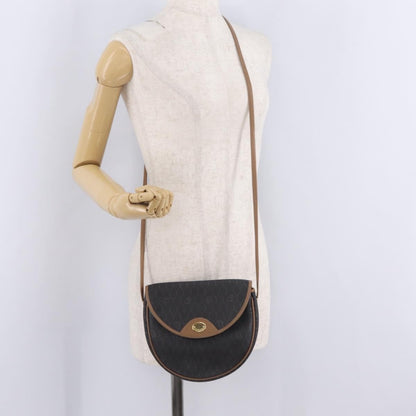 Christian Dior Vintage Honeycomb Canvas, Black, Canvas, Shoulder Bag